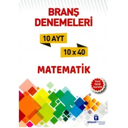 Başarıyorum Yayınları AYT Matematik 10 lu Denemeleri