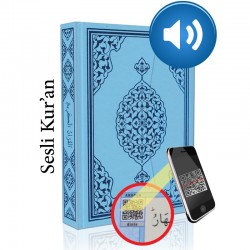 Kuranı Kerim Bilgisayar Hatlı Mavi Renk Rahle Boy