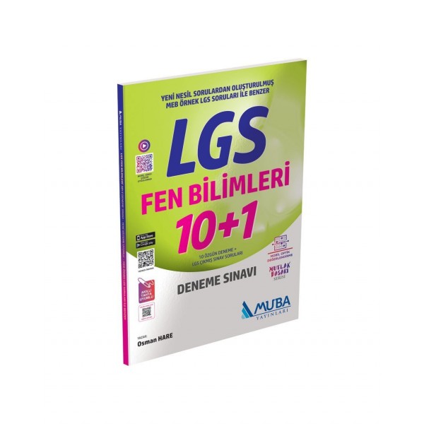 8. Sınıf LGS Fen Bilimleri 10 Artı 1 Deneme Sınavı Muba Yayınları