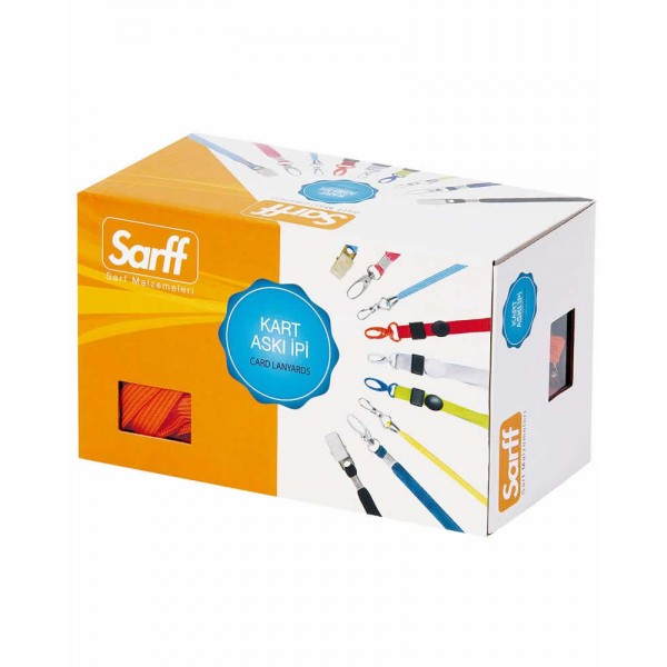 SARFF METAL KLİPSLİ ASKI İPİ KIRMIZI 50 Lİ