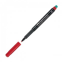 Faber-Castell Asetat Kalemi Permanent M Seri Kırmızı