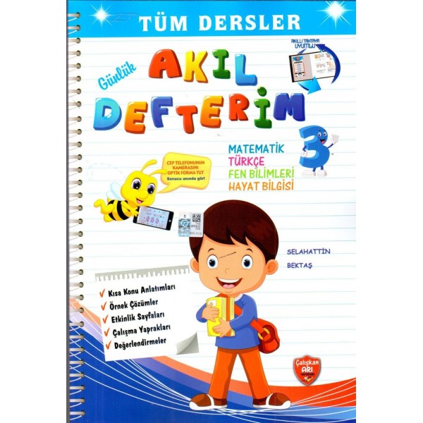 Çalışkan Arı Yayınları 3.Sınıf Tüm Dersler Akıl Defterim