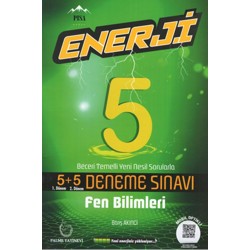 Palme Yayınları 5. Sınıf Fen Bilimleri Enerji 5+5 Deneme Sınavı
