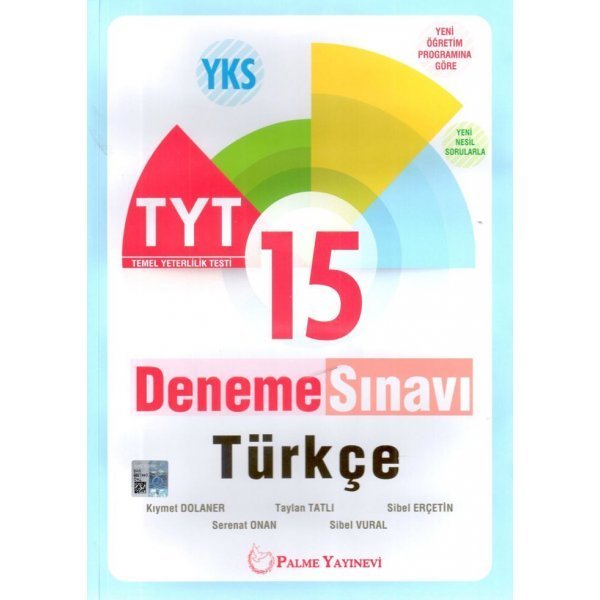 Palme Türkçe TYT 15 Deneme Sınavı