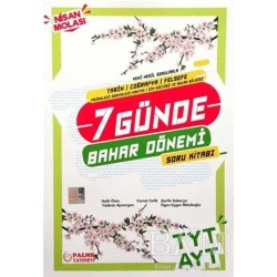 TYT AYT 7 Günde Bahar Dönemi Tarih - Coğrafya - Felsefe Soru Kitabı