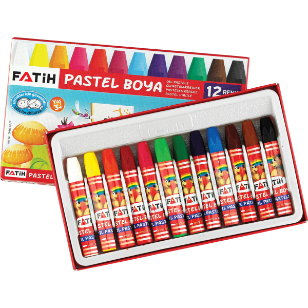 Fatih Pastel Boya Karton Kutu 12 Renk 34012