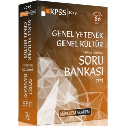 2019 KPSS Genel Yetenek Genel Kültür Tamamı Çözümlü Soru Bankası Seti 5 Kitap Pegem Yayınları