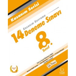 8.Sınıf Kazanım Serisi 14 Deneme Sınavı Palme Yayınevi