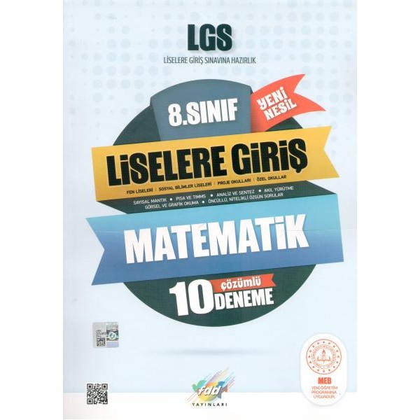 FDD LGS 8.Sınıf Matematik 10 Çözümlü Deneme