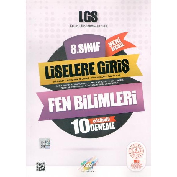 FDD LGS 8.Sınıf Fen Bilimleri Çözümlü 10 Deneme