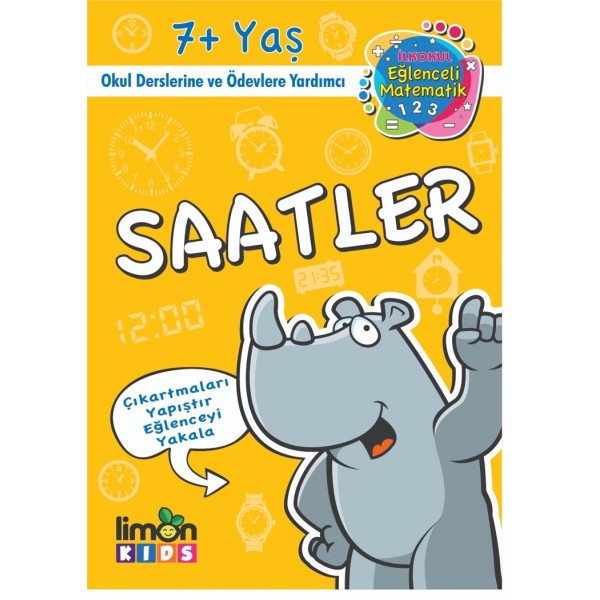 İlk Okul Eğlenceli Matematik Çıkartmalı Saatler İlk Okul Eğlenceli Matematik Çıkartmalı Saatler