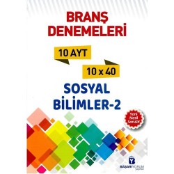 Başarıyorum Yayınları AYT Sosyal Bi̇li̇mler 2 Deneme