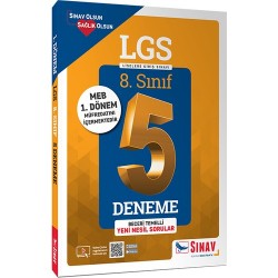 Sınav Yayınları 8. Sınıf 1. Dönem Lgs Çözümlü 5 Deneme