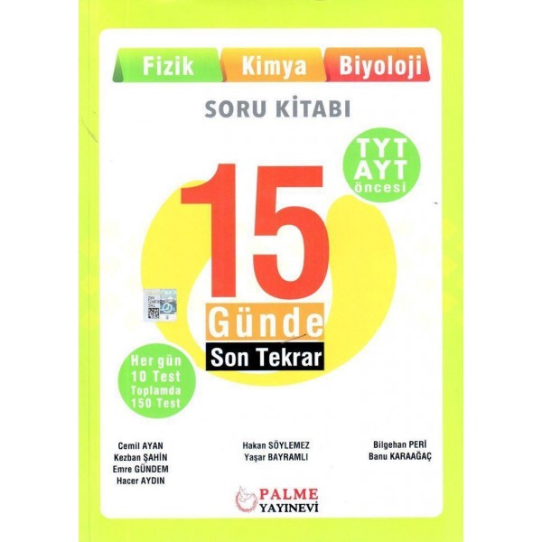TYT AYT Öncesi 15 Günde Son Tekrar Soru Kitabı 