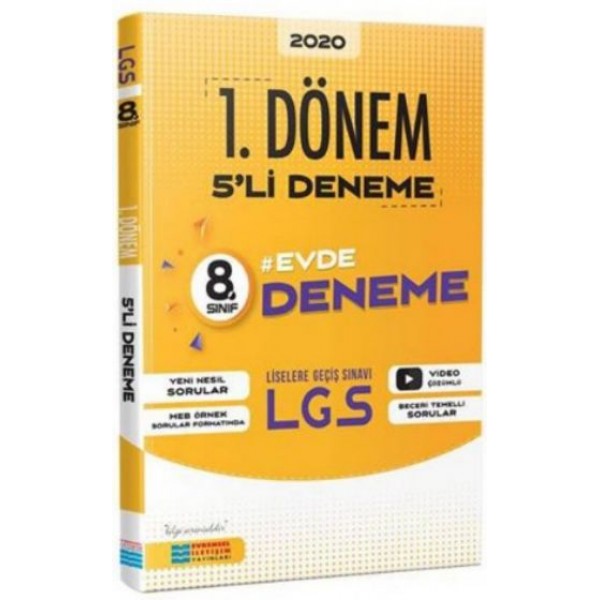 Evrensel İletişim Yayınları 8. Sınıf LGS 1. Dönem 5 Evde Deneme Sınavı