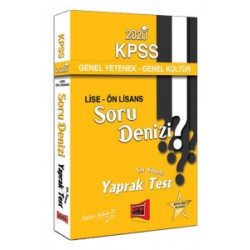 Yargı Yayınları 2020 KPSS Lise-Ön Lisans GY-GK Soru Denizi Çek Kopartlı Yaprak Test