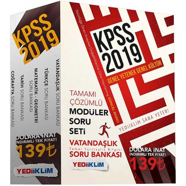 2019 KPSS Genel Yetenek Genel Kültür Soru Bankası Modüler Set Yediiklim Yayınları 2019 KPSS Genel Yetenek Genel Kültür Soru Bankası Modüler Set Yediiklim Yayınları